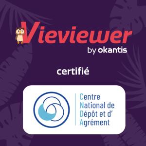 Logo Vieviewer et Centre National de Dépot et d'agrément (CNDA)